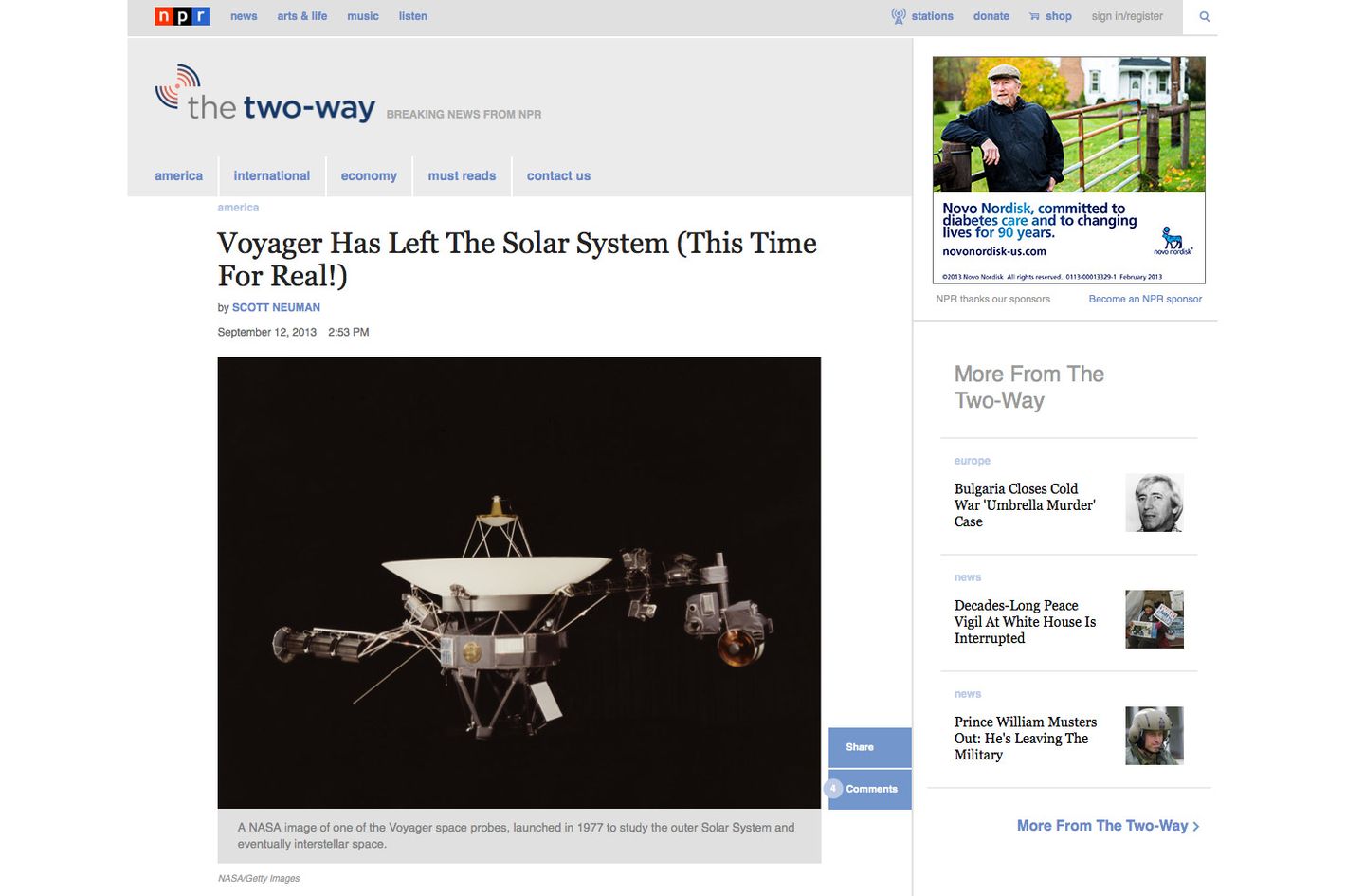 Voyager Has Still Not Left the Solar System, Is Pretty Far Out There ...