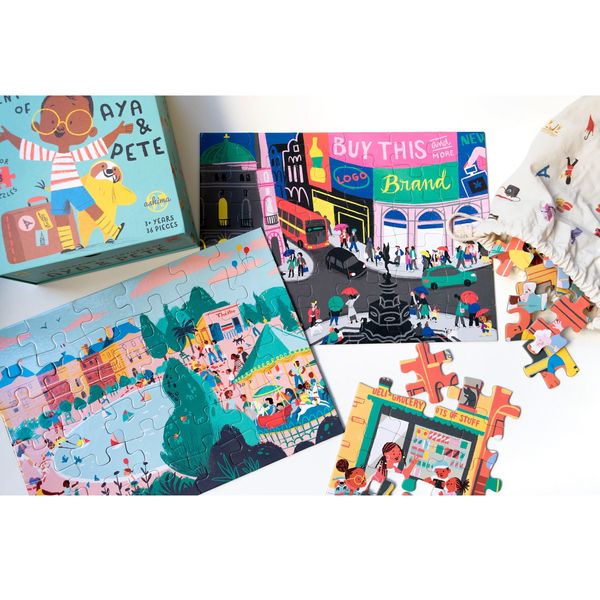 Aya &amp; Pete Set of 3 Puzzles