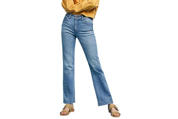 Pilcro High-Rise Cropped Flare Jeans