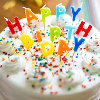 USA, Utah, Salt Lake City, Birthday cake on table