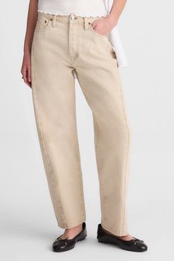 Madewell Pieced Barrel-Leg Jeans