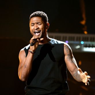 Recording Artist Usher performs onstage during the 2012 BET Awards at The Shrine Auditorium on July 1, 2012 in Los Angeles, California.