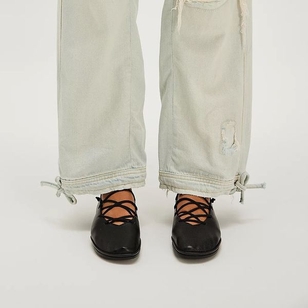 Camper Sella Lace-Up Ballet Flats