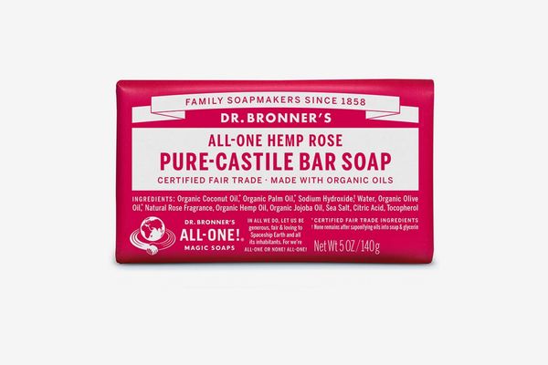 Dr. Bronner’s Pure Castile Bar Soap, Rose