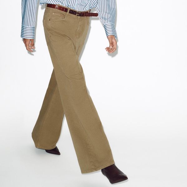 Zara Wide Leg Belted Jeans