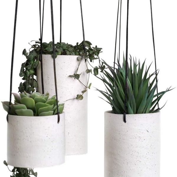 Aubury Ceramic Hanging Planters (Set of 3)