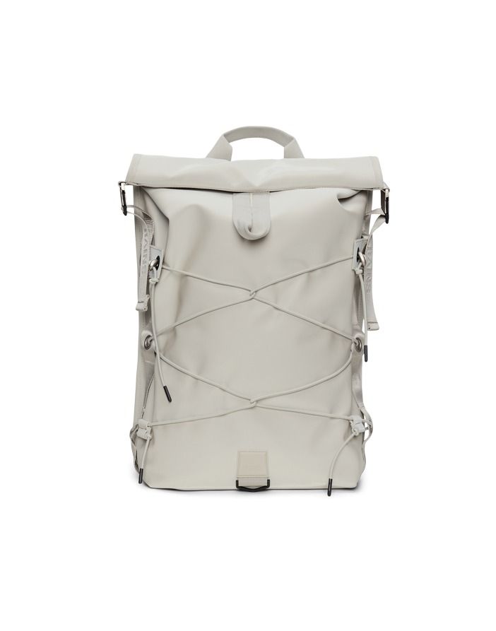 Rains Waterproof Backpack Off-White/Stone with Signature Carabiner Closure Rains® Clip Front Backpack in Beige for $160 | Free Shipping main image 3