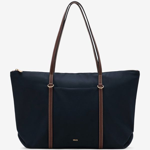 Mango Nylon Shopper Bag
