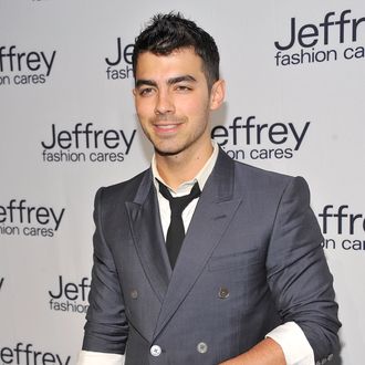 Musician Joe Jonas attends the Jeffrey Fashion Cares 2012 at the Intrepid Aircraft Carrier on March 26, 2012 in New York City.
