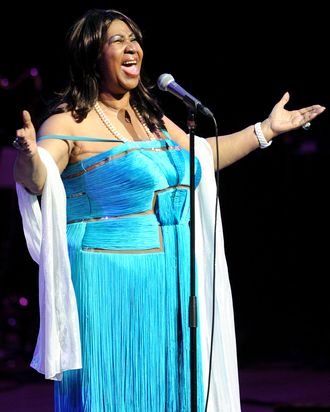 Aretha Franklin in Dress