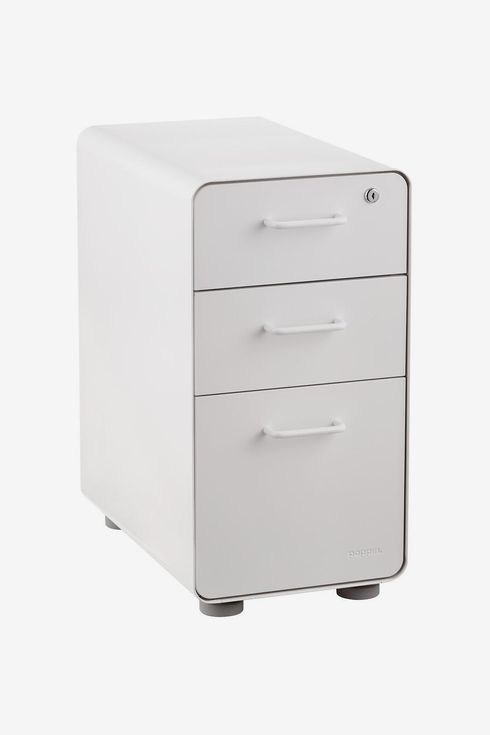 Office Cabinets with 3 Drawers mDesign Grey Desk Organiser Light Grey Small Filing Organiser For Home and Office 