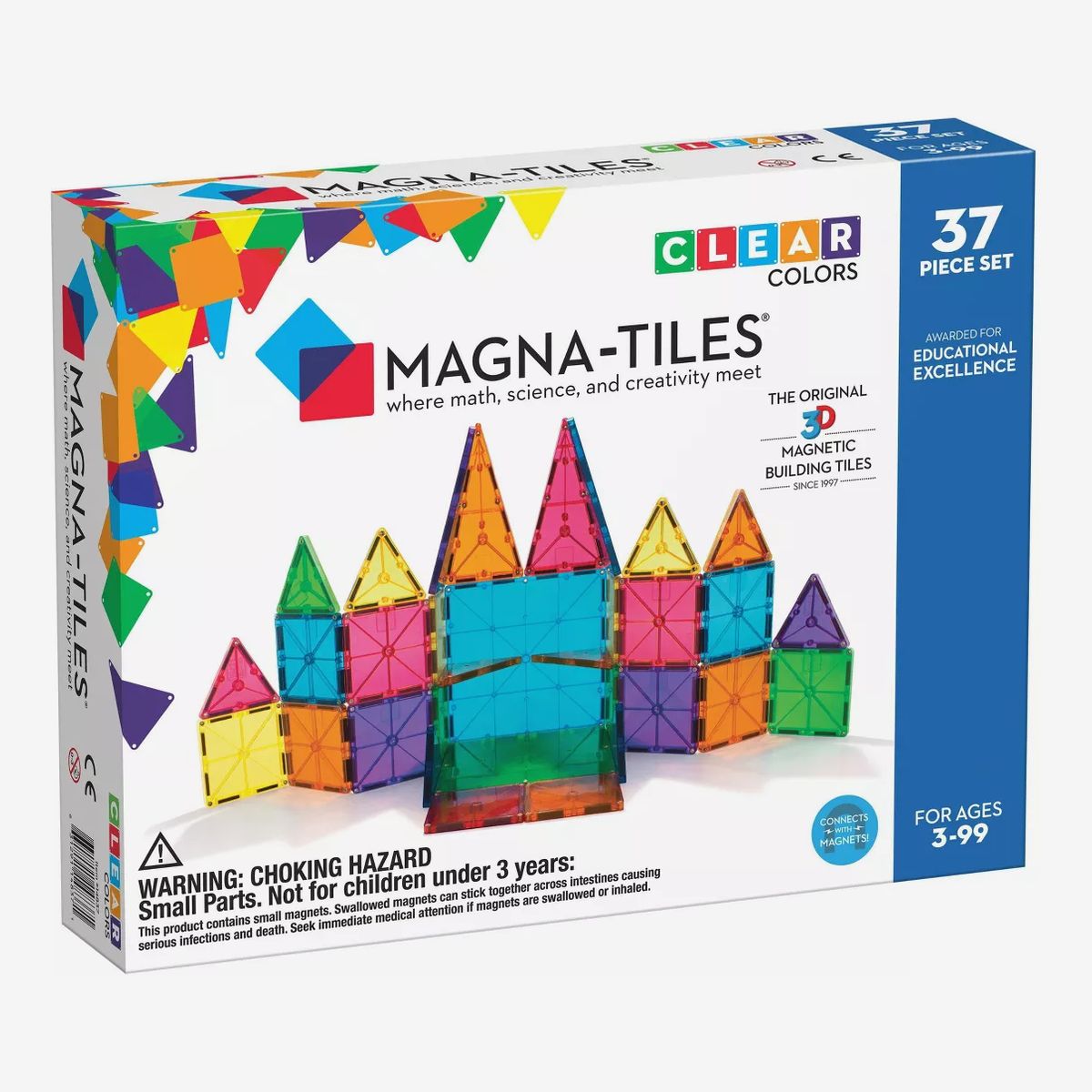 Gift For Children Age 3 Educational Magnetic 120pc Building Blocks Kids Toy 