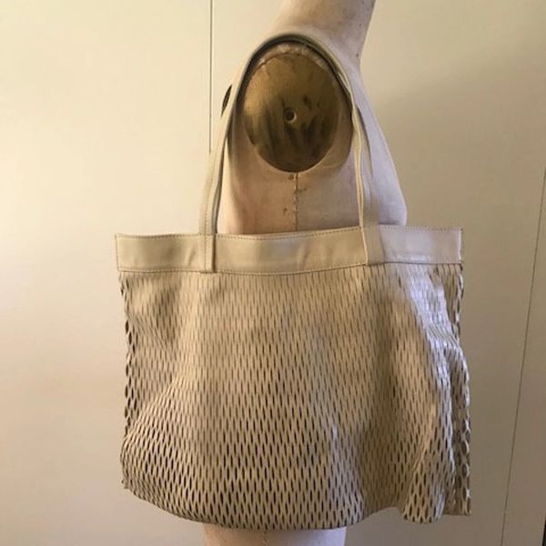 Bill Amberg Leather Net Market Tote