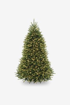 National Tree Company Pre-Lit Artificial Full Christmas Tree Dunhill Fir, 6.5 Feet