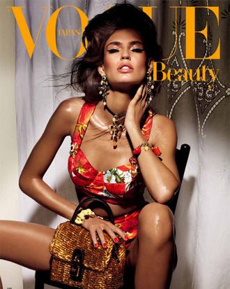 Bianca Balti for <em>Vogue Nippon</em>'s beauty issue.