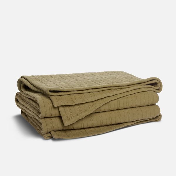 Brooklinen Organic Cotton Quilt - Tea Leaf