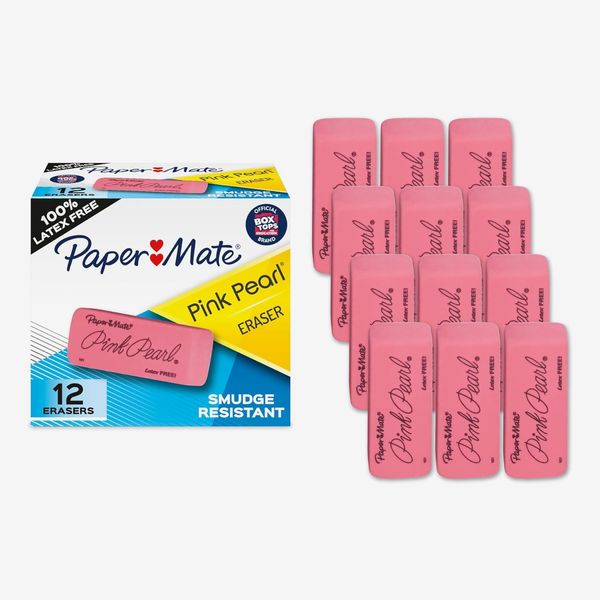 Paper Mate Erasers, Pink Pearl - 12 ct