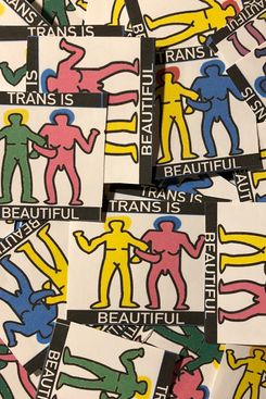 Trans is Beautiful Stickers