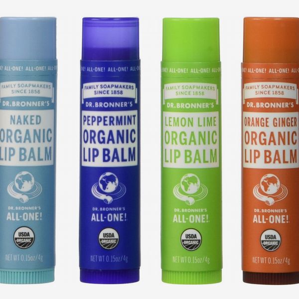 Dr. Bronner’s Organic Lip Balm, Pack of 4