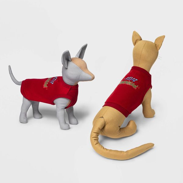 Target Wondershop Dog and Cat Holiday Feliz Navidad Sweatshirt