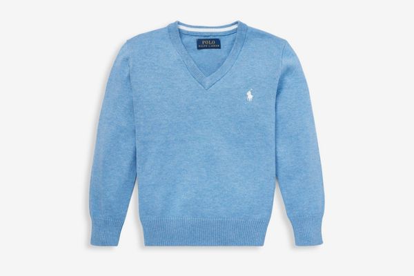 Ralph Lauren Little Boy’s & Boy’s Cotton V-Neck Sweater