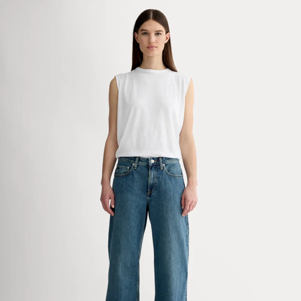 Everlane the Mid-Way Jean - Whisper Blue