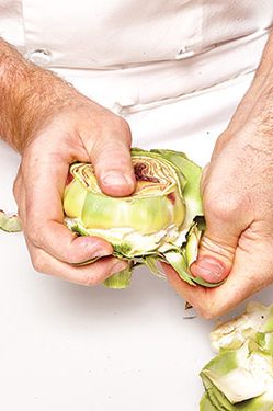 2.除去茎和所有叶子。