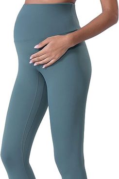POSHDIVAH Women's Maternity Leggings Over The Belly Pregnancy Yoga Pants  Active Wear Workout Leggings