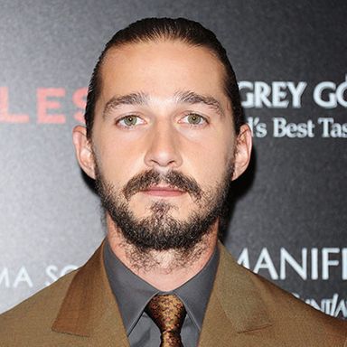 Shia throws out his comb for the Lawless press tour, because that is what serious actors do (or, that is what he saw Tom Hardy do in his trailer that one time.)