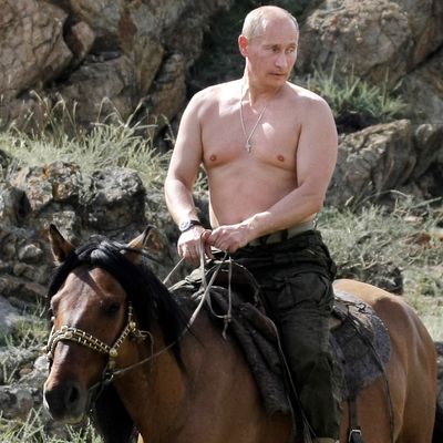 Putin = teen heartthrob. 