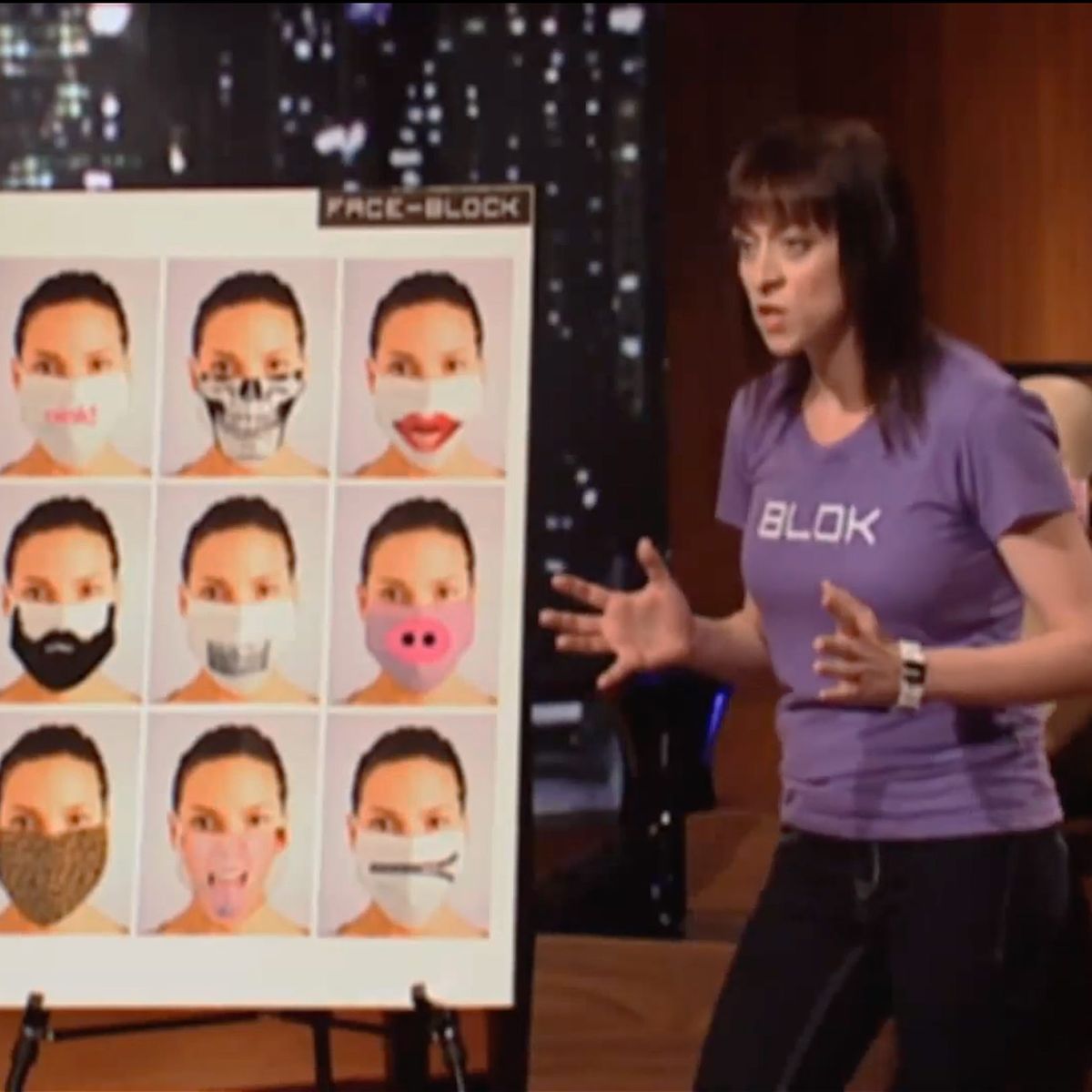 Shark Tank Irina Blok On Her 2009 Rejected Face Masks Pitch - shark mask roblox