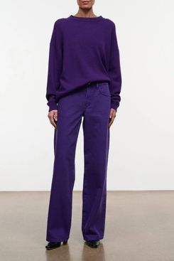 Staud Gus Relaxed Jean Amethyst