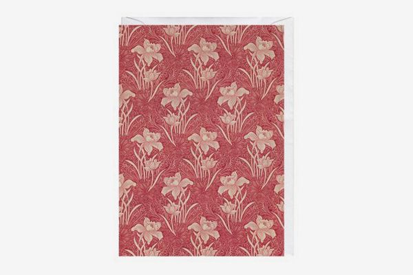 Floral Pattern Designed by William Morris Greeting Card