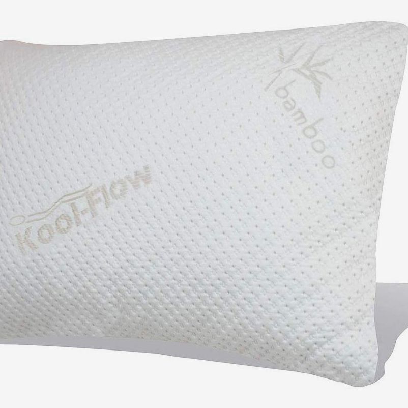 USED Bamboo Pillow Memory Foam Cool Orthopedic Queen Size Ultra Soft Pillows