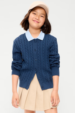 Old Navy Cable-Knit Cardigan Sweater for Girls