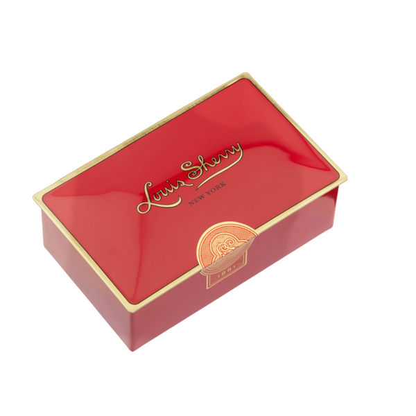 Louis Sherry Jewel Box Chocolate Tin, Red