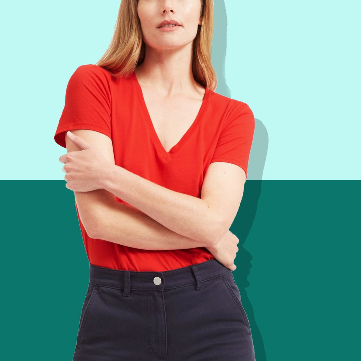 everlane cotton v neck