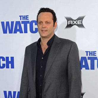 Actor Vince Vaughn arrives at the premiere of Twentieth Century Fox's 'The Watch' at Grauman's Chinese Theatre on July 23, 2012 in Hollywood, California.