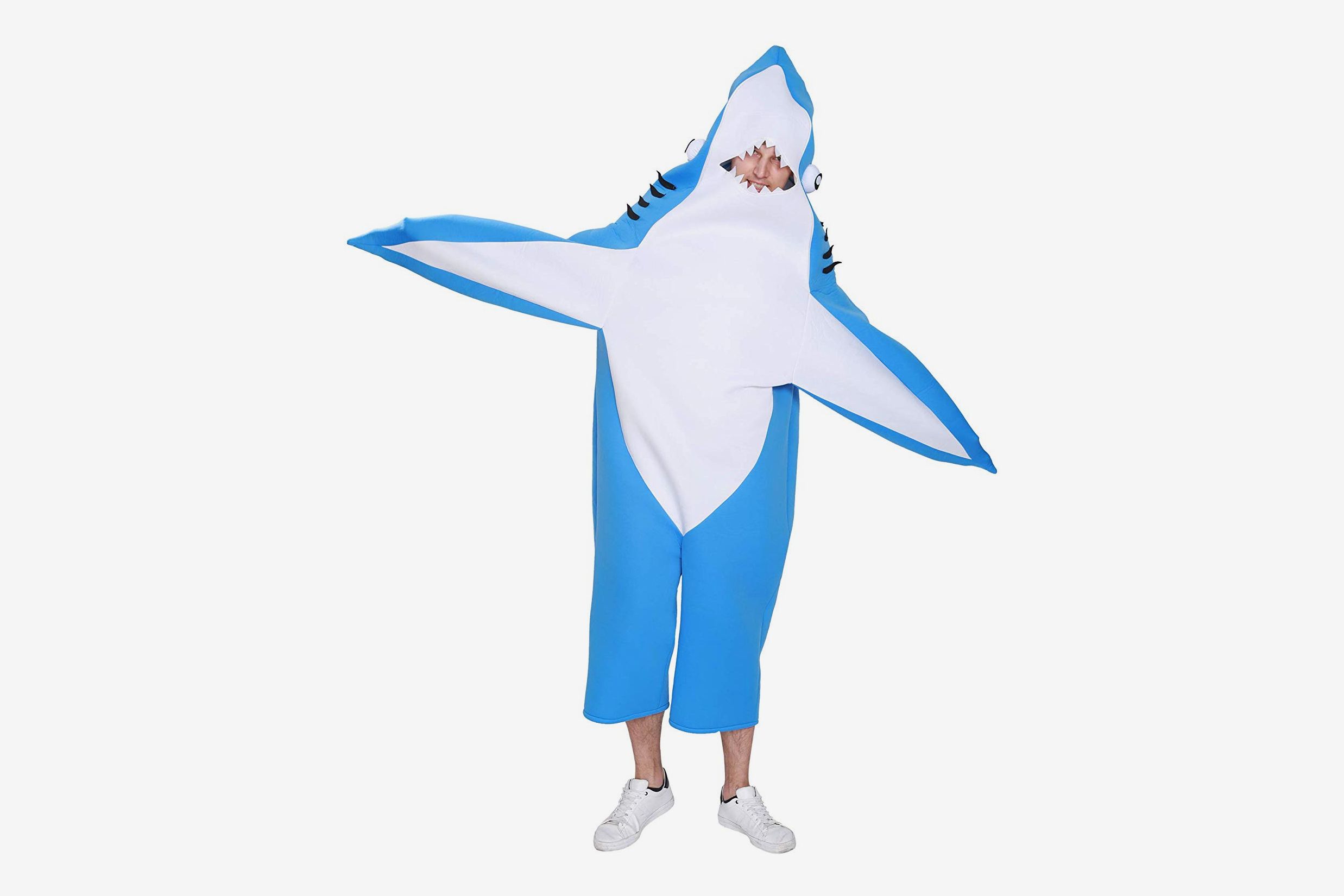 Halloween Couples Costume With Your Dog: Surfer Girl and Shark - Wear Wag  Repeat