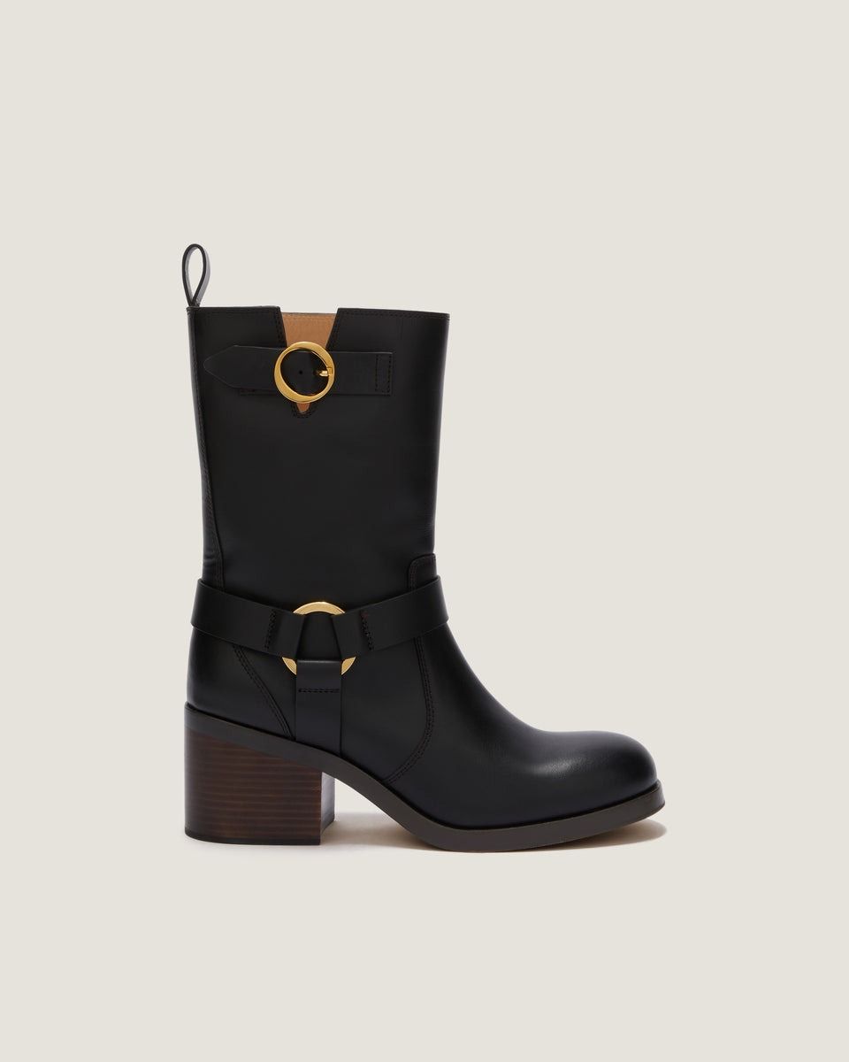 Hailey Leather Biker Boot