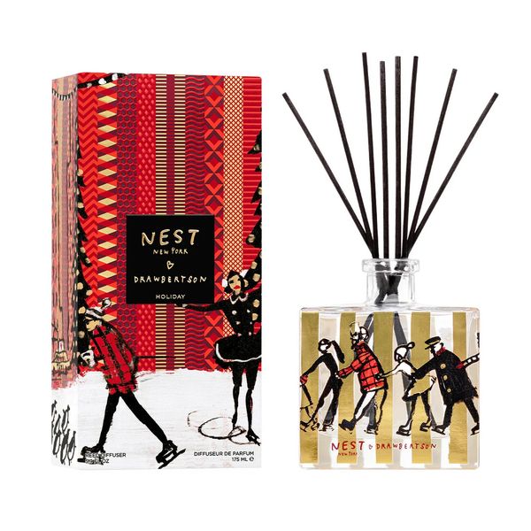 Nest New York x Drawbertson Holiday Ice Skaters Reed Diffuser