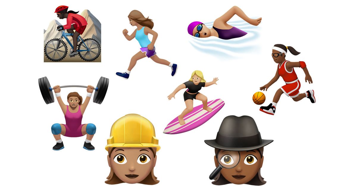 New Emoji Show Women Working and Playing Sports