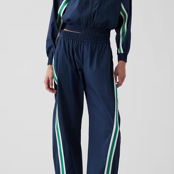 Gap × Malbon Textured Poplin Barrel Track Pants