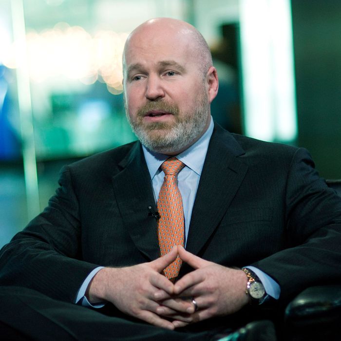 Clifford Asness, president and managing principal of AQR Capital Management LLC, speaks during a television interview in New York, U.S., on Thursday, Oct. 7, 2010. Asness, who runs one of the world's biggest hedge funds, says fellow fund managers gouge their clients by charging exorbitant fees for just tracking the markets. Photographer: Jonathan Fickies/Bloomberg via Getty Images *** Local Caption *** Cliff Asness