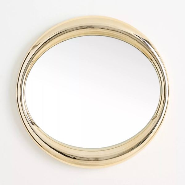 Chantel Curved Metallic Wall Mirror