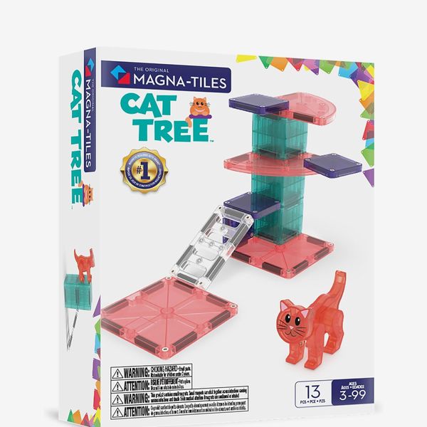 MAGNA-TILES Cat Tree 13-Piece Magnetic Construction Set