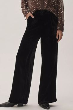 By Anthropologie Wide-Leg Velvet Pants