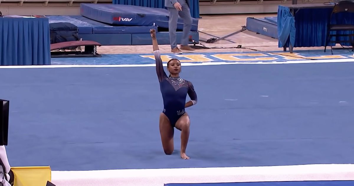 Gymnast routine video Nia Dennis 2021 Beyoncé on the floor