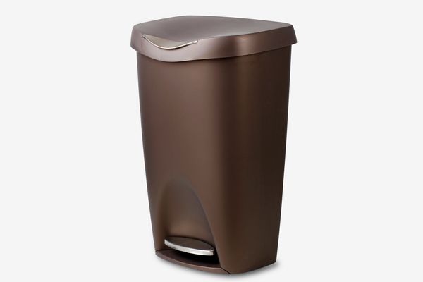 Umbra Brim Large Kitchen Trash Can with Stainless Steel Foot Pedal