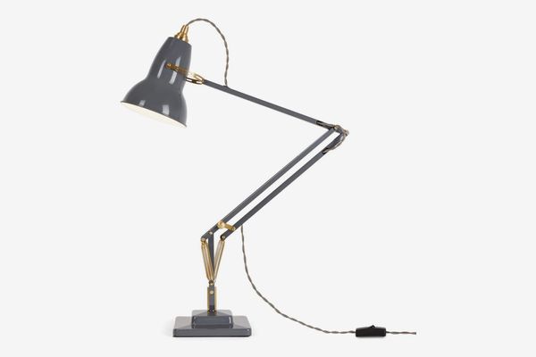 Anglepoise Original 1227 Brass Desk Lamp – Elephant Grey 